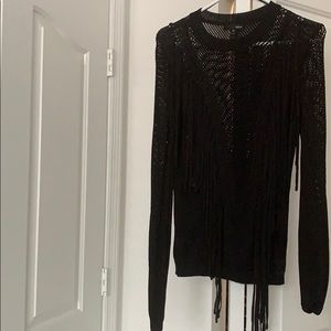 Aqua long sleeve sweater